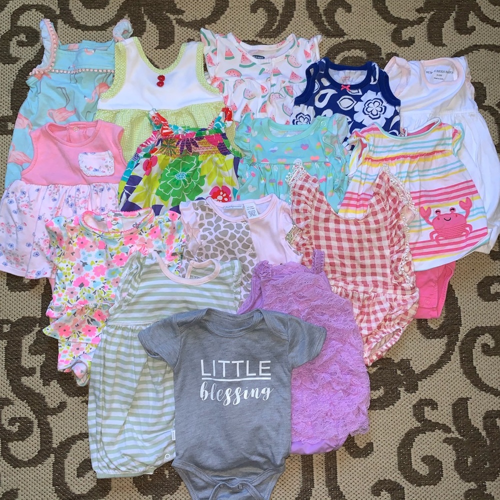 Baby Girl Romper Outfit Lot 3-6 Month